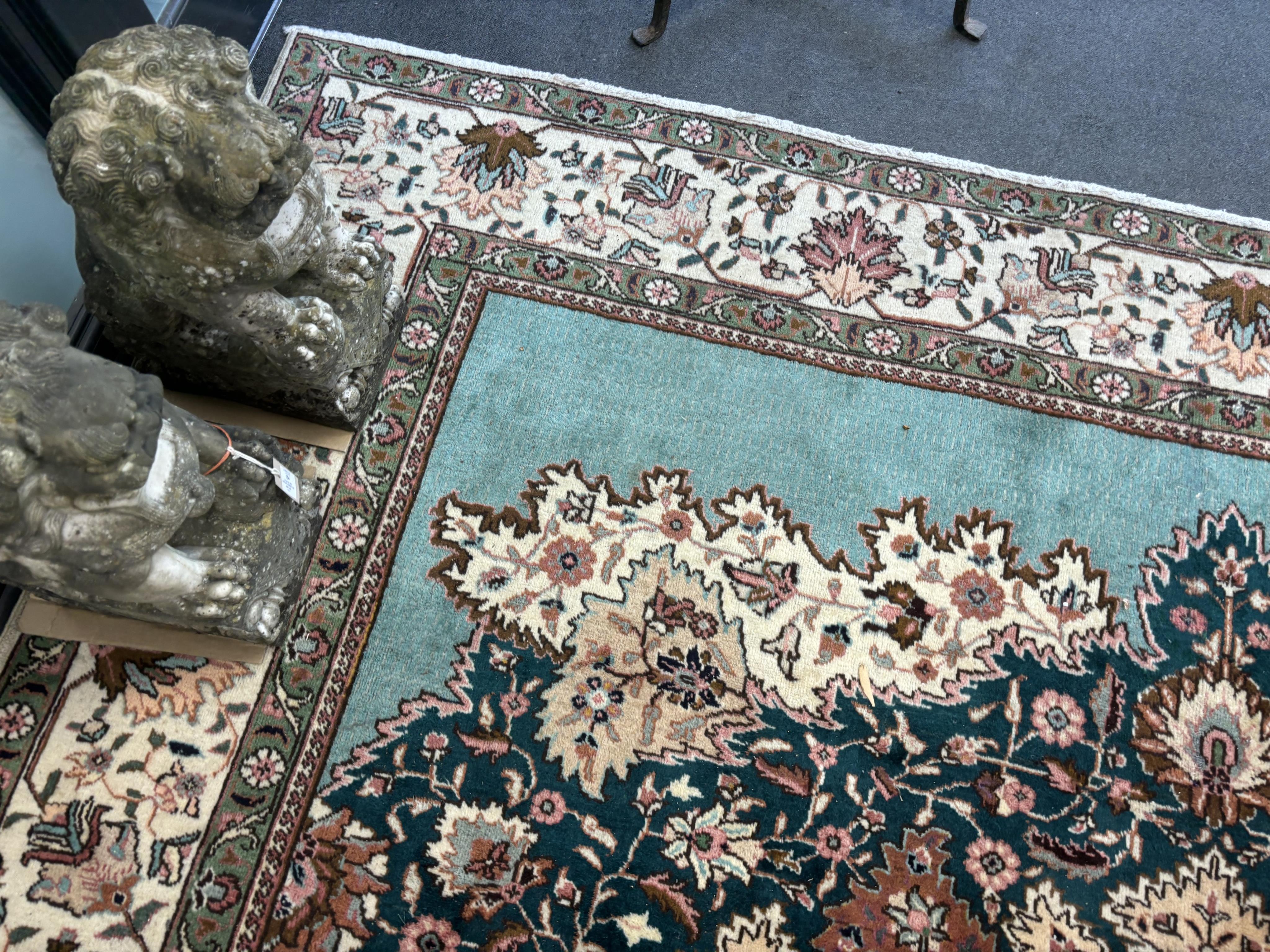 A Tabriz carpet, 400 x 310cm